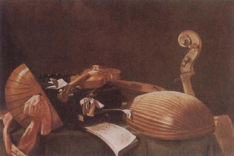 Evaristo Baschenis Self-Life with Musical instruments oil painting picture